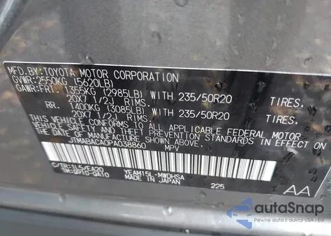 2023 Toyota Bz4X Limited from USA, damaged, VIN JTMABACA0PA038860